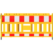 Schake EURO2 | panel fence | YELLOW | barrier type NOX red / white | film RA2/B | with lamp adapter